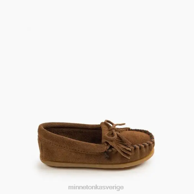 Minnetonka barn kilty hårdsula HTZ4DP458 Skodon dammig brun