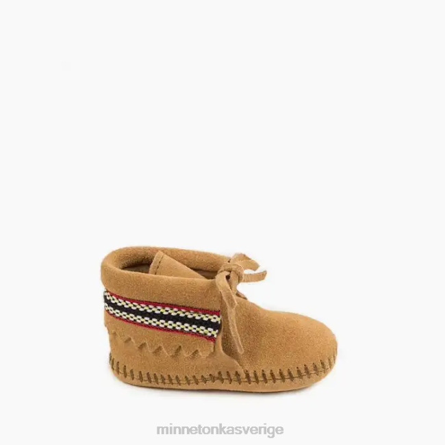 Minnetonka barn flätade tossor HTZ4DP485 Skodon solbränna