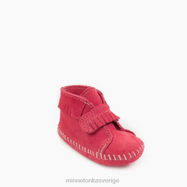 Minnetonka barn främre remsko HTZ4DP487 Skodon skrikrosa