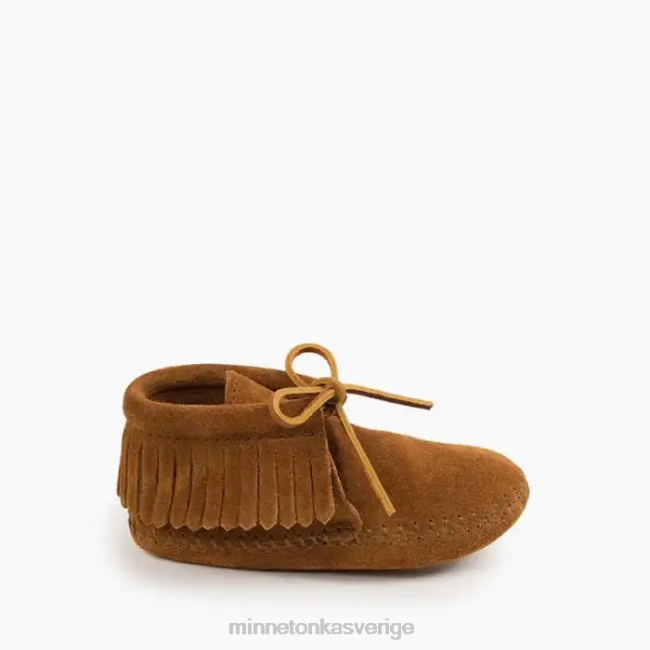 Minnetonka barn klassisk frans mjuksula stövel HTZ4DP470 Skodon brun