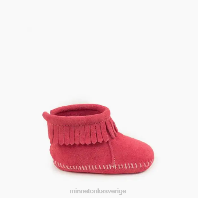 Minnetonka barn stövel med baklucka HTZ4DP491 Skodon skrikrosa