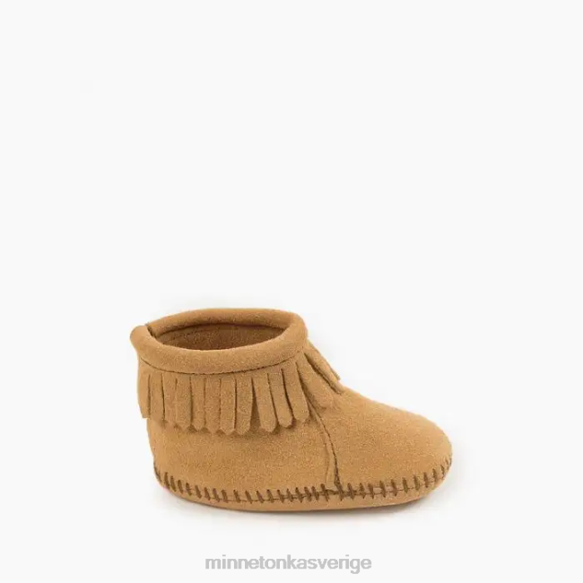 Minnetonka barn stövel med baklucka HTZ4DP492 Skodon solbränna
