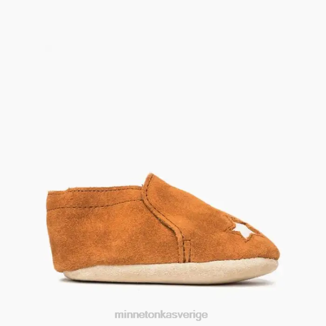 Minnetonka barn stjärnsko för spädbarn HTZ4DP473 Skodon brun
