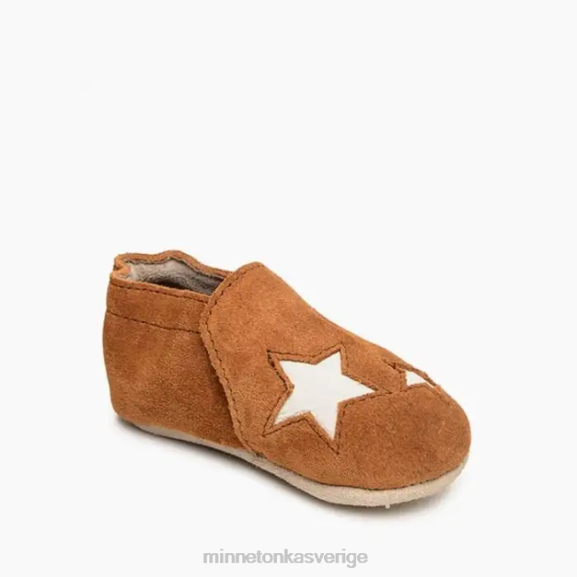 Minnetonka barn stjärnsko för spädbarn HTZ4DP473 Skodon brun