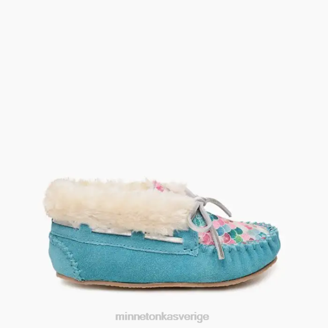 Minnetonka barn charley HTZ4DP503 Skodon turkos sjöjungfru