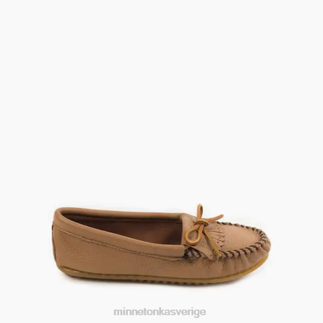 Minnetonka kvinnor deerskin kilty HTZ4DP97 Skodon mocka
