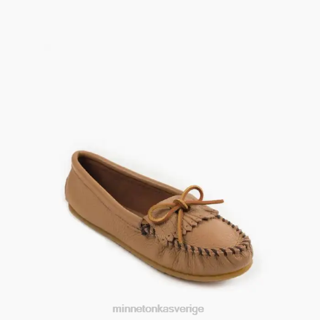 Minnetonka kvinnor deerskin kilty HTZ4DP97 Skodon mocka