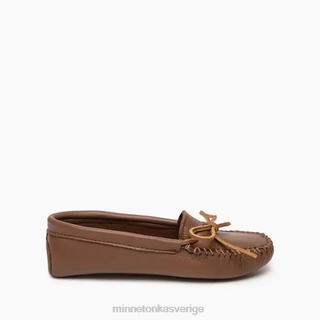 Minnetonka kvinnor dubbel hjortskinnsmjuksula HTZ4DP65 Skodon karmel