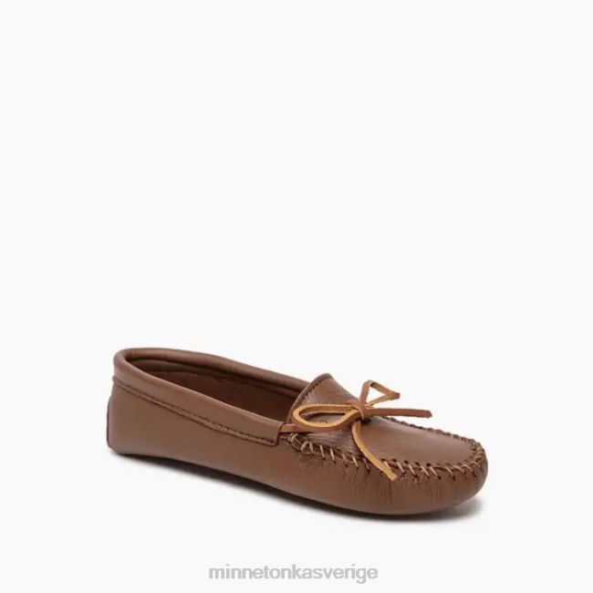 Minnetonka kvinnor dubbel hjortskinnsmjuksula HTZ4DP65 Skodon karmel