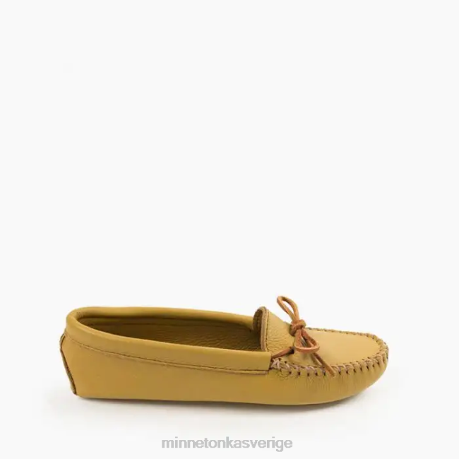 Minnetonka kvinnor dubbel hjortskinnsmjuksula HTZ4DP66 Skodon naturlig
