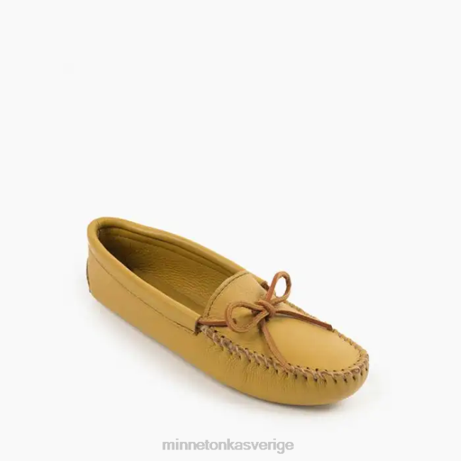 Minnetonka kvinnor dubbel hjortskinnsmjuksula HTZ4DP66 Skodon naturlig