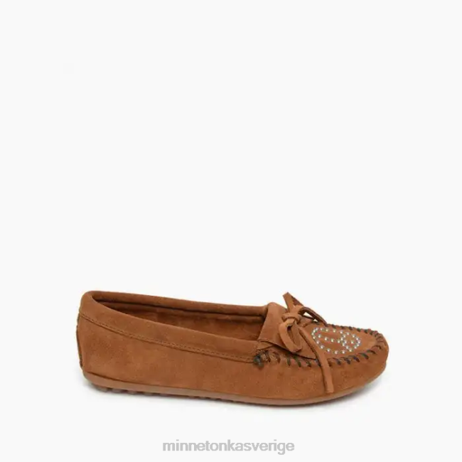 Minnetonka kvinnor fred moc HTZ4DP124 Skodon brun