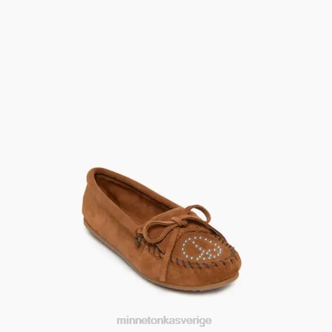 Minnetonka kvinnor fred moc HTZ4DP124 Skodon brun