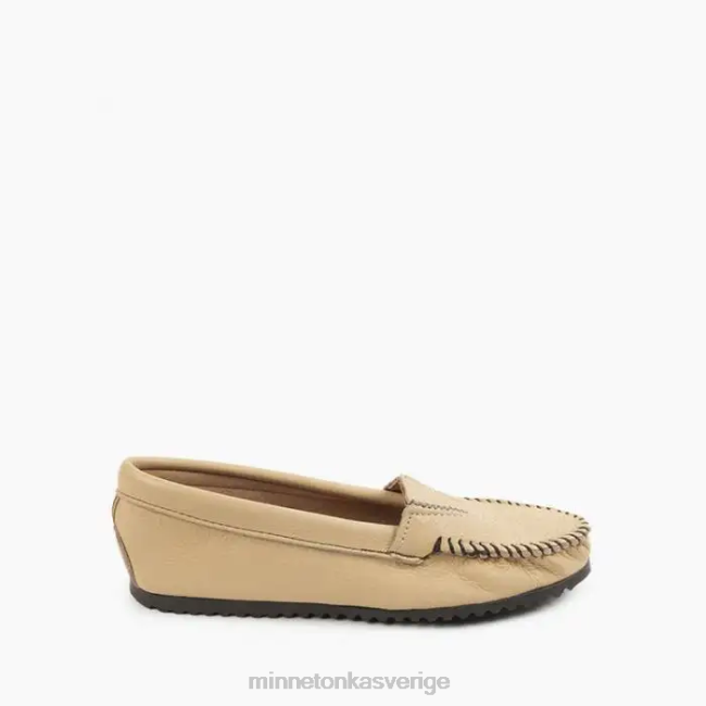 Minnetonka kvinnor hjortskinn gore front HTZ4DP121 Skodon champagne