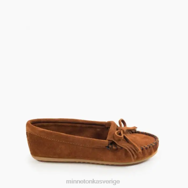 Minnetonka kvinnor kilty hårdsula HTZ4DP73 Skodon brun