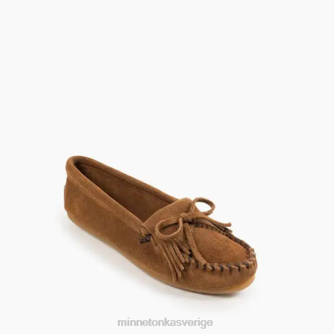Minnetonka kvinnor kilty hårdsula HTZ4DP75 Skodon dammig brun