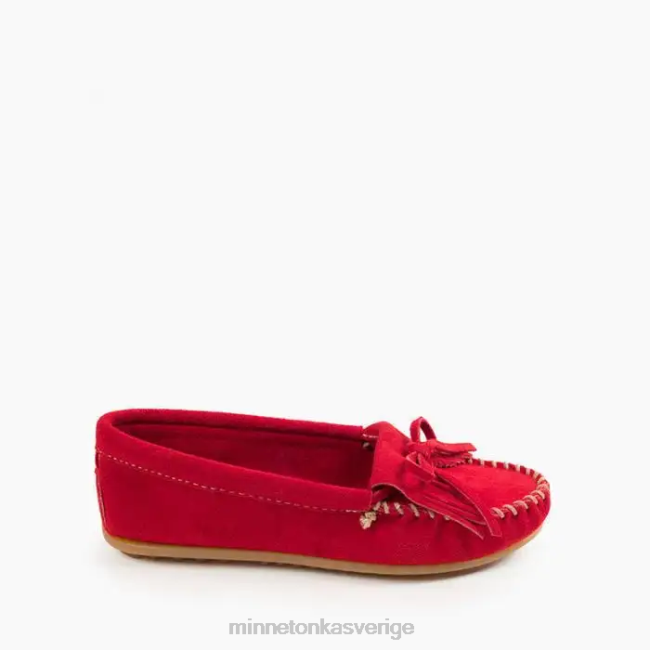Minnetonka kvinnor kilty hårdsula HTZ4DP80 Skodon röd