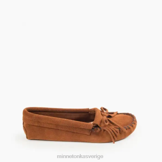 Minnetonka kvinnor kilty mjuksula HTZ4DP91 Skodon brun