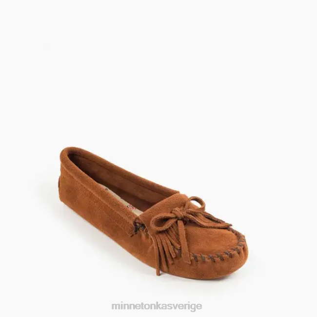 Minnetonka kvinnor kilty mjuksula HTZ4DP91 Skodon brun