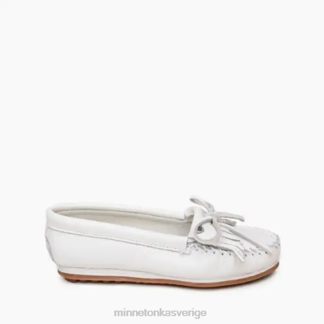 Minnetonka kvinnor läder kilty plus HTZ4DP64 Skodon vit