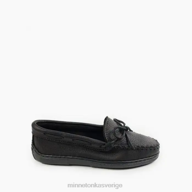 Minnetonka kvinnor älgskinn klassiker HTZ4DP107 Skodon svart