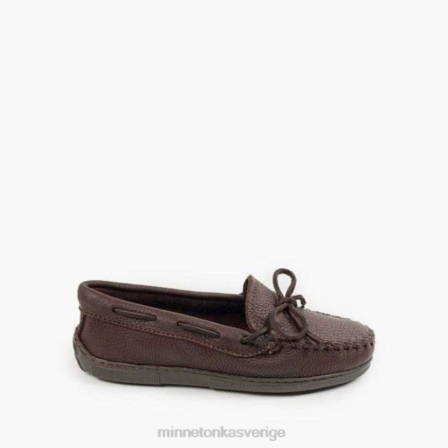 Minnetonka kvinnor älgskinn klassiker HTZ4DP108 Skodon choklad