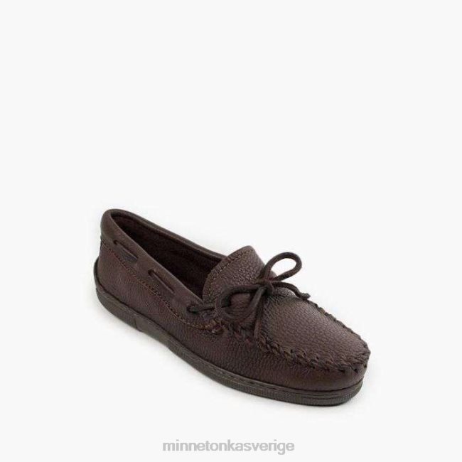 Minnetonka kvinnor älgskinn klassiker HTZ4DP108 Skodon choklad