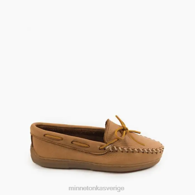 Minnetonka kvinnor älgskinn klassiker HTZ4DP109 Skodon naturlig