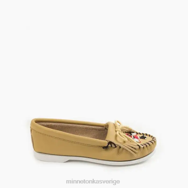 Minnetonka kvinnor thunderbird boat moc HTZ4DP100 Skodon naturlig
