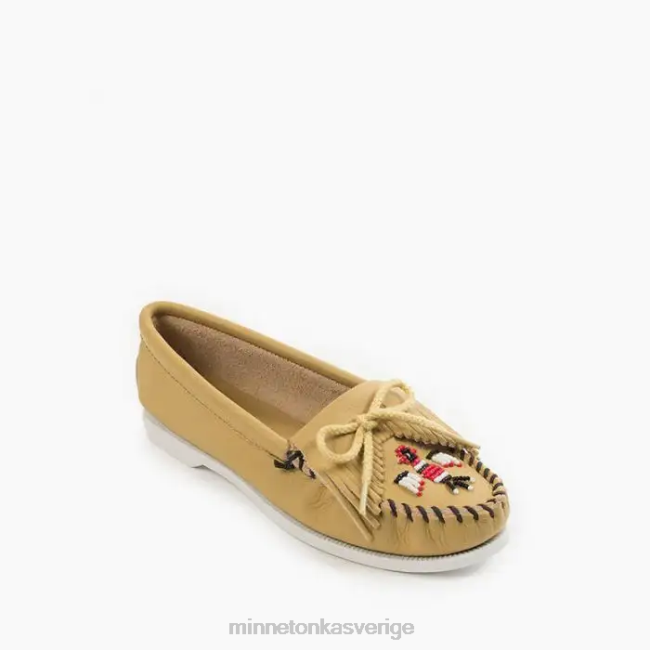 Minnetonka kvinnor thunderbird boat moc HTZ4DP100 Skodon naturlig