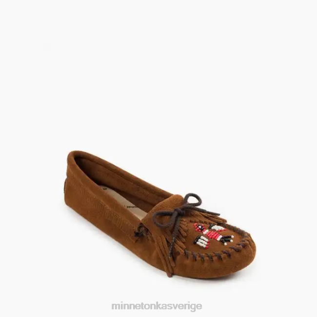 Minnetonka kvinnor thunderbird mjuksula HTZ4DP116 Skodon brun