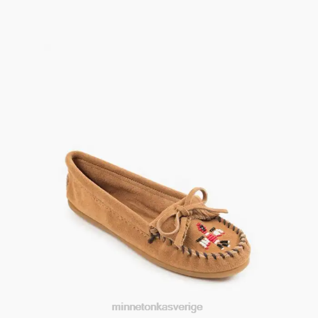 Minnetonka kvinnor thunderbird moc HTZ4DP89 Skodon taupe