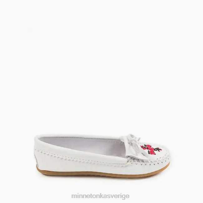 Minnetonka kvinnor thunderbird moc HTZ4DP90 Skodon vit