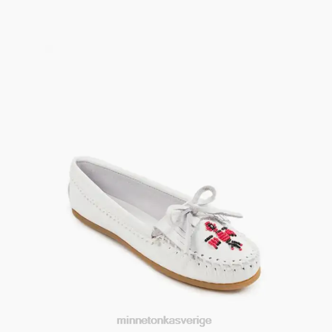 Minnetonka kvinnor thunderbird moc HTZ4DP90 Skodon vit