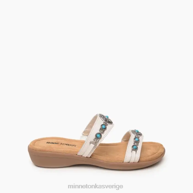 Minnetonka kvinnor brenn HTZ4DP198 Skodon vit
