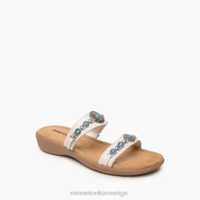 Minnetonka kvinnor brenn HTZ4DP198 Skodon vit