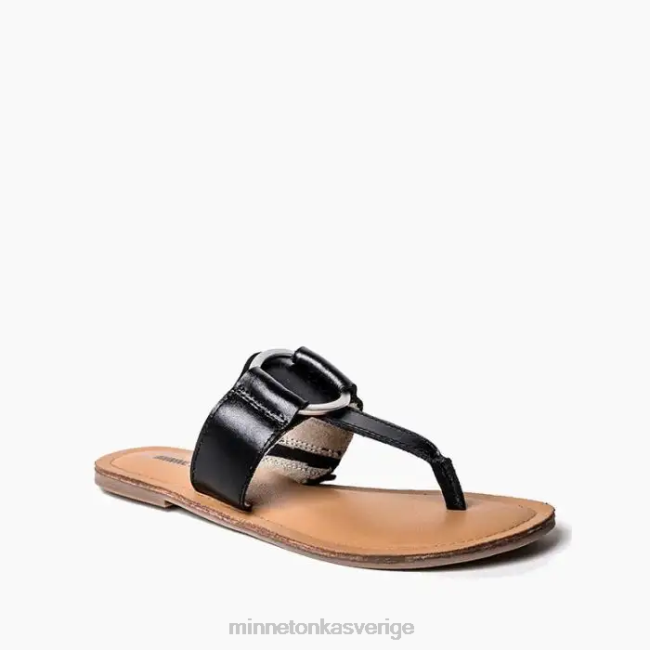 Minnetonka kvinnor fairlea HTZ4DP182 Skodon svart