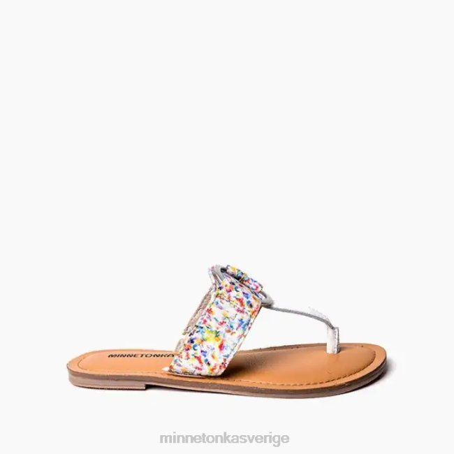 Minnetonka kvinnor fairlea HTZ4DP185 Skodon vitt smält vax