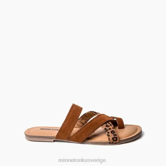 Minnetonka kvinnor faribee HTZ4DP166 Skodon brun multi
