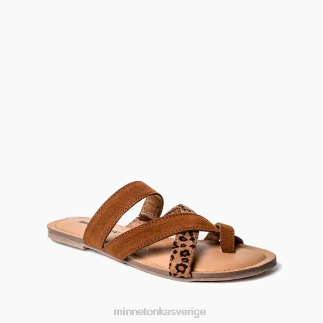 Minnetonka kvinnor faribee HTZ4DP166 Skodon brun multi