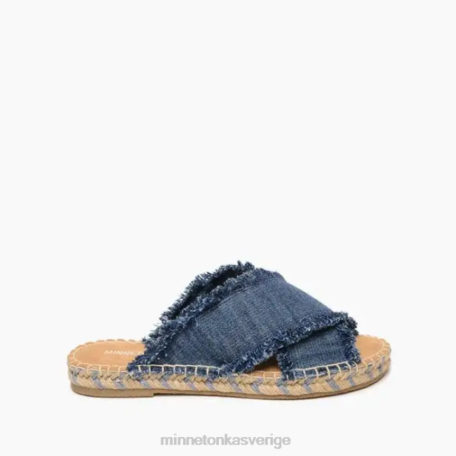 Minnetonka kvinnor peppar HTZ4DP170 Skodon blå denim