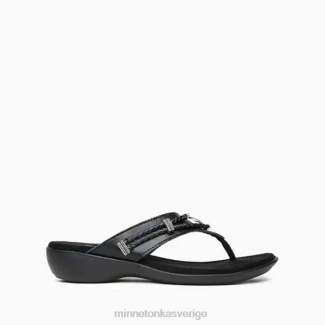 Minnetonka kvinnor silverthorne 360 HTZ4DP152 Skodon svart