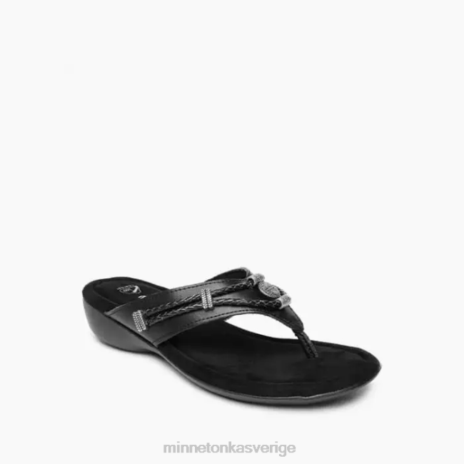 Minnetonka kvinnor silverthorne 360 HTZ4DP152 Skodon svart