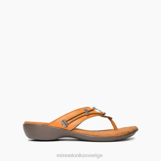 Minnetonka kvinnor silverthorne 360 HTZ4DP154 Skodon cognac