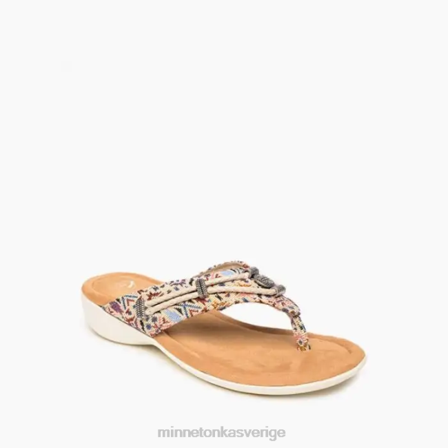 Minnetonka kvinnor silverthorne 360 HTZ4DP156 Skodon krämigt nålspetstryck
