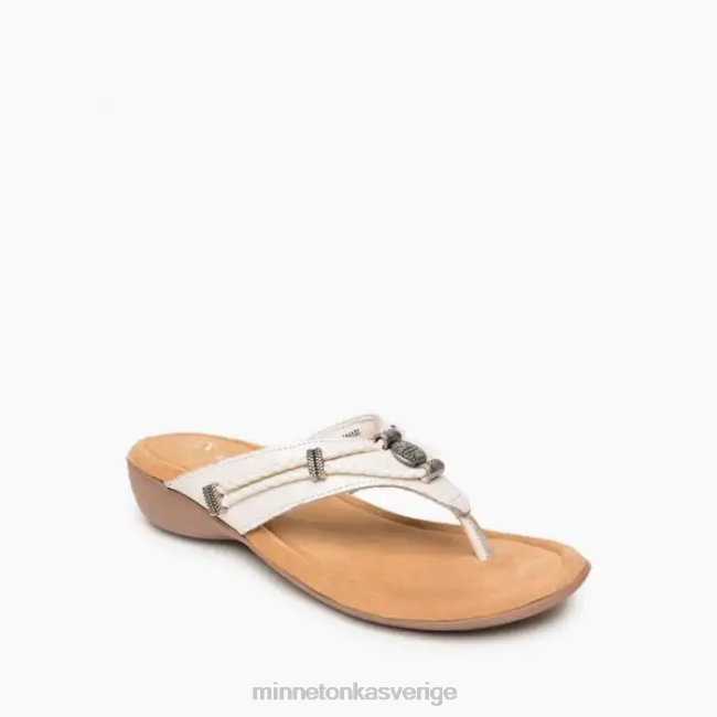 Minnetonka kvinnor silverthorne 360 HTZ4DP163 Skodon vit