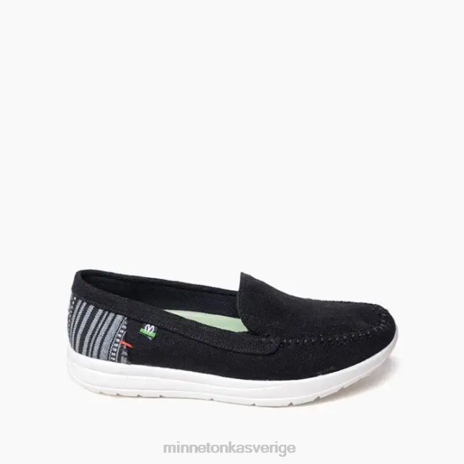 Minnetonka kvinnor Upptäck HTZ4DP104 Skodon svart linne