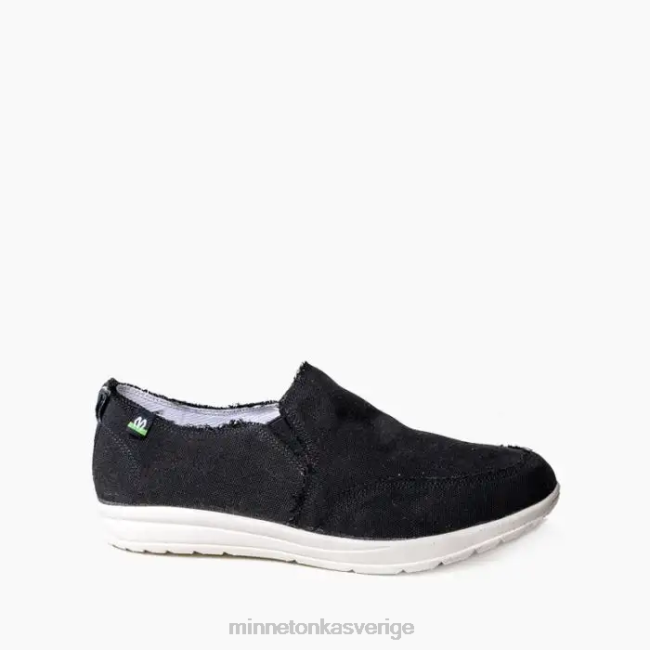 Minnetonka kvinnor ekovidd HTZ4DP321 Skodon svart