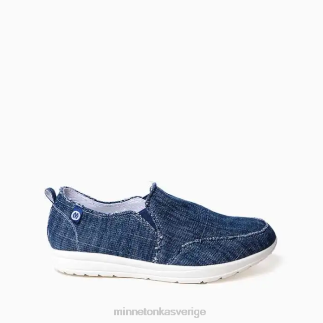 Minnetonka kvinnor vidd HTZ4DP135 Skodon blå denim