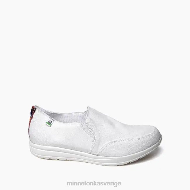 Minnetonka kvinnor vidd HTZ4DP137 Skodon vit